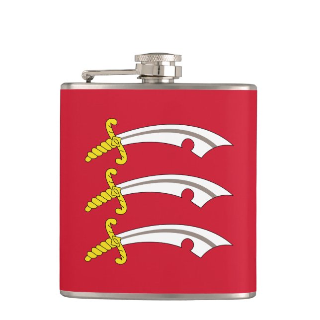 Flag of Essex Flask (Front)