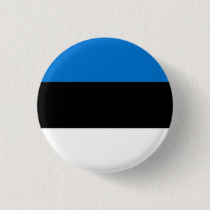 Flag of Estonia 3 Cm Round Badge