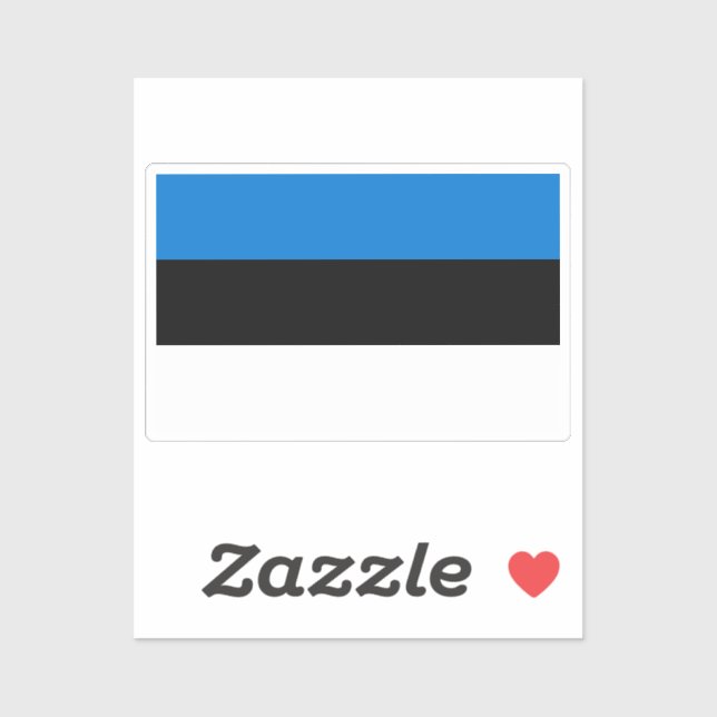 Flag of Estonia custom-cut  (Sheet)