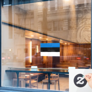 Flag of Estonia custom-cut Window Cling