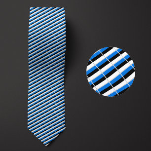 Flag of Estonia Pattern Tie
