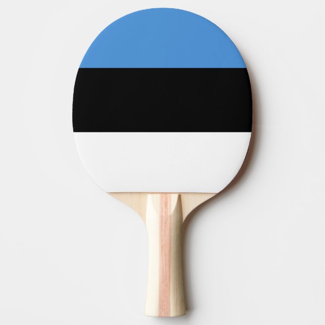 Flag of Estonia Ping Pong Paddle (Front)