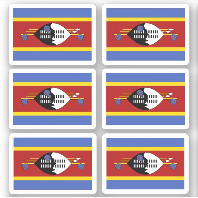 Flag of Eswatini - a collection Sticker (Front)