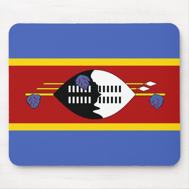 Flag of Eswatini (Swaziland) Mouse Mat (Front)