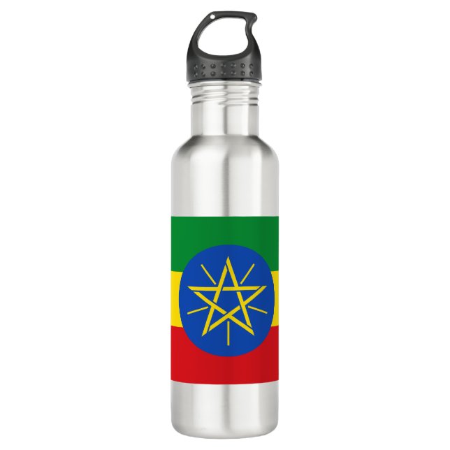 Flag of Ethiopia 710 Ml Water Bottle (Front)