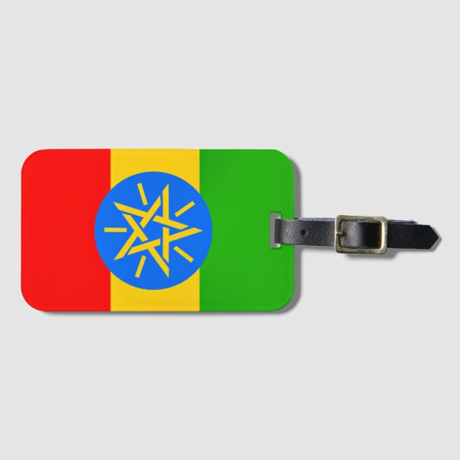 Flag of Ethiopia Luggage Tag (Front Horizontal)