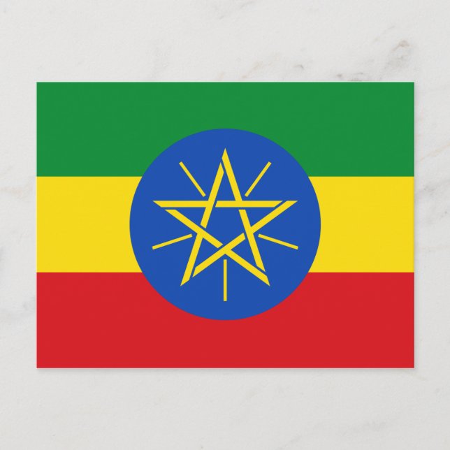Flag of Ethiopia Postcard (Front)