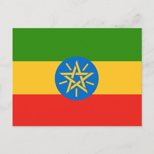 Flag of Ethiopia Postcard (Front)