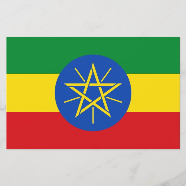 Flag of Ethiopia Stationery (Front)