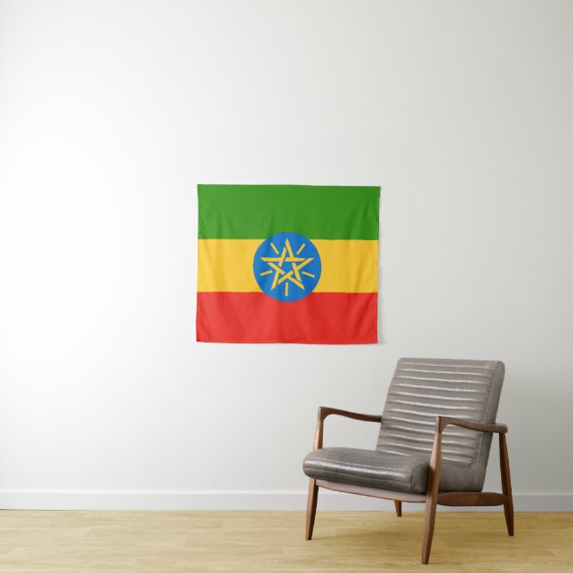 Flag of Ethiopia Tapestry (In Situ (Horizontal))