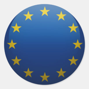 Flag of Europe Classic Round Sticker