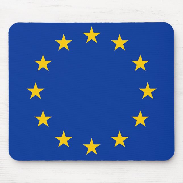 Flag of Europe, European Flag Mouse Mat (Front)