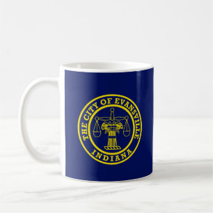 Flag of Evansville, Indiana Coffee Mug