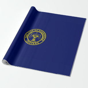 Flag of Evansville (Indiana) Wrapping Paper