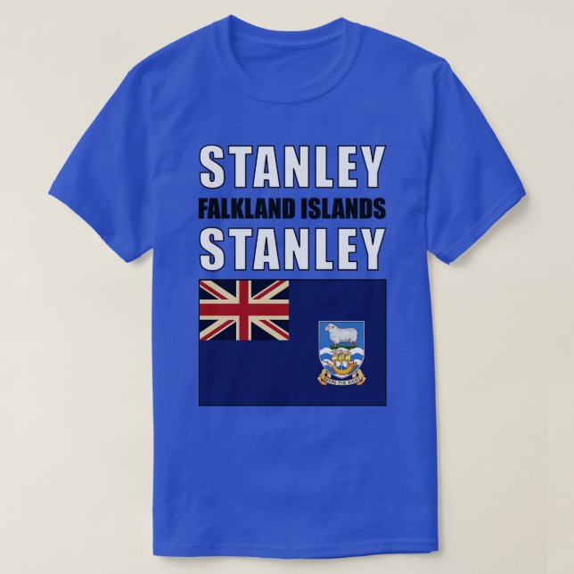 Flag of Falkland Islands T-Shirt (Design Front)