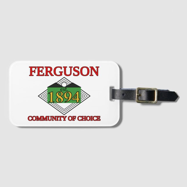 Flag of Ferguson, Missouri Luggage Tag (Front Horizontal)