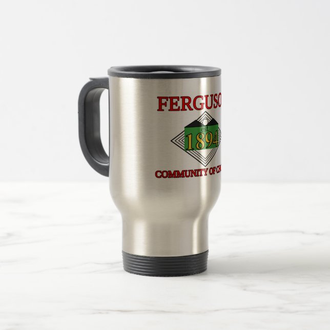 Flag of Ferguson, Missouri Travel Mug (Front Left)