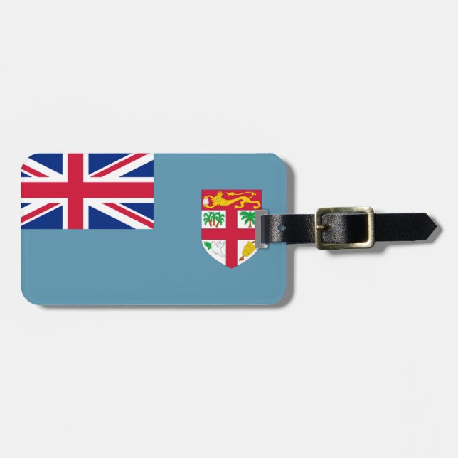 Flag of Fiji Easy ID Personal Luggage Tag (Front Horizontal)