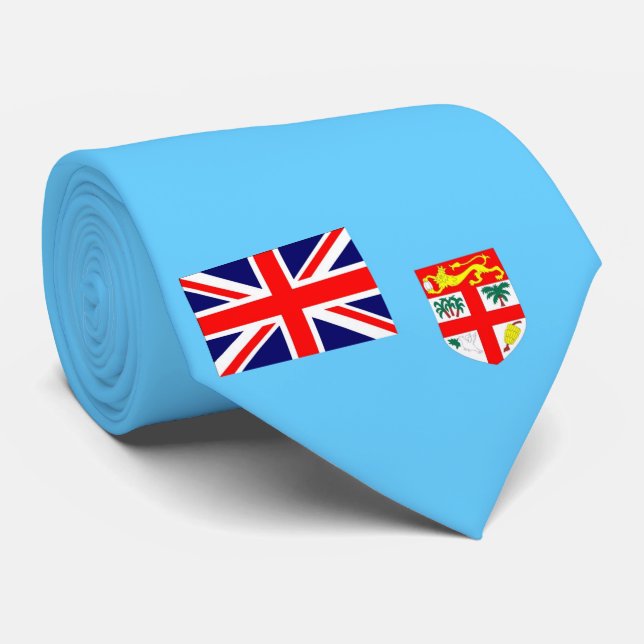 Flag of Fiji Island Tie (Rolled)