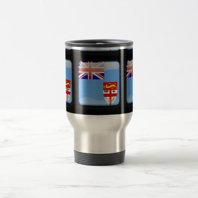 Flag of Fiji Travel Mug (Center)