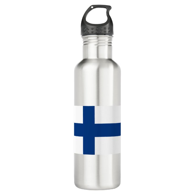 Flag of Finland 710 Ml Water Bottle (Front)