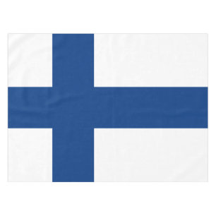 Flag of Finland Blue Cross Flag Tablecloth