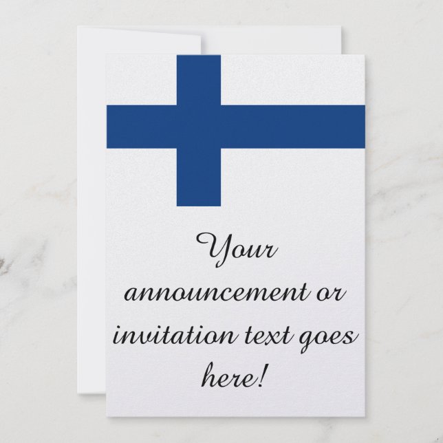 Flag of Finland Invitation (Front)