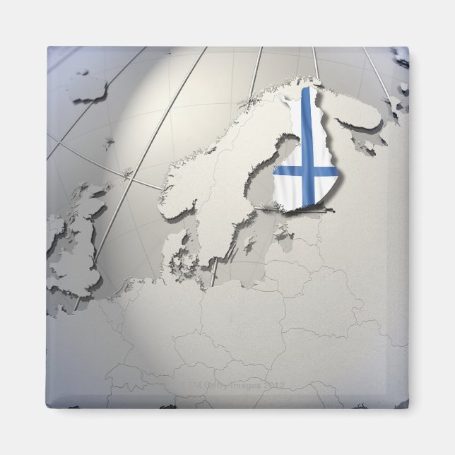 Flag of Finland Magnet (Front)