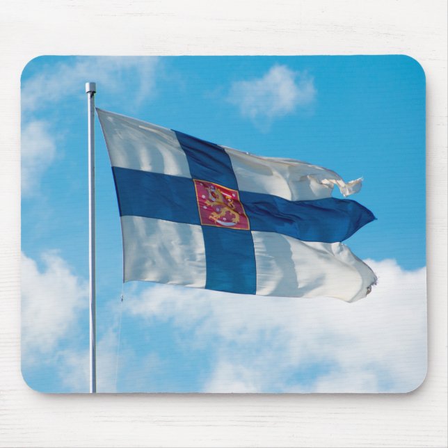Flag of Finland Mouse Mat (Front)