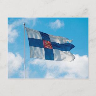 Flag of Finland Postcard