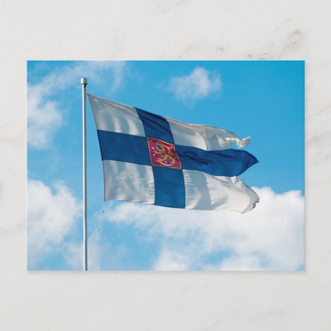 Flag of Finland Postcard (Front)