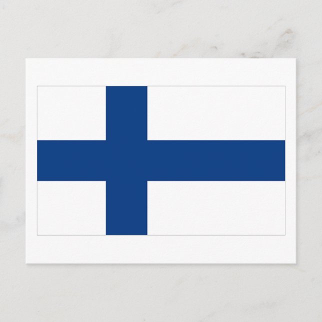 Flag of Finland Postcard (Front)