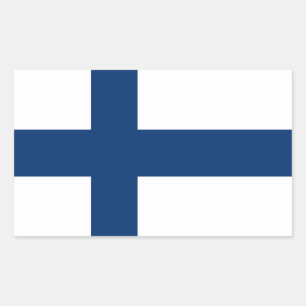 Flag of Finland Rectangular Sticker