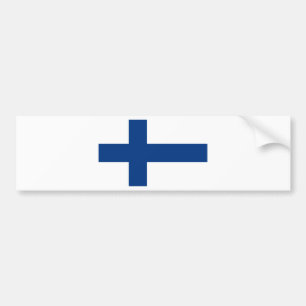 Flag of Finland - Suomen Lippu - Siniristilippu Bumper Sticker