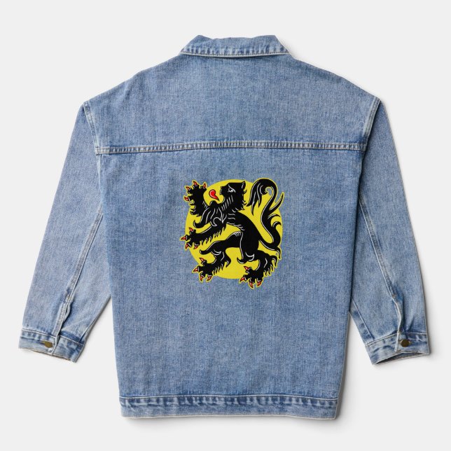 Flag of Flanders Denim Jacket (Back)