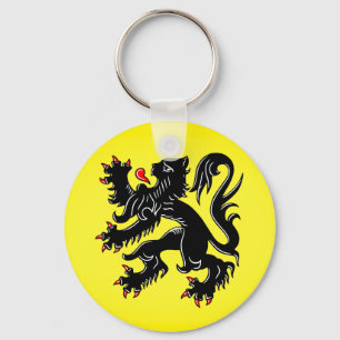 Flag of Flanders Key Ring