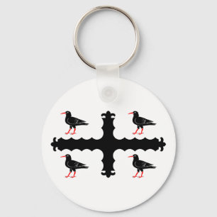 Flag of Flintshire Keychain