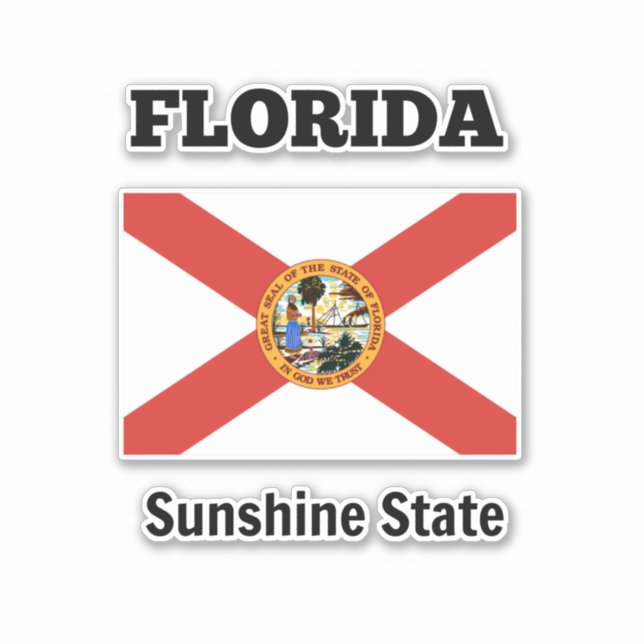 Flag of Florida and state motto (Front)
