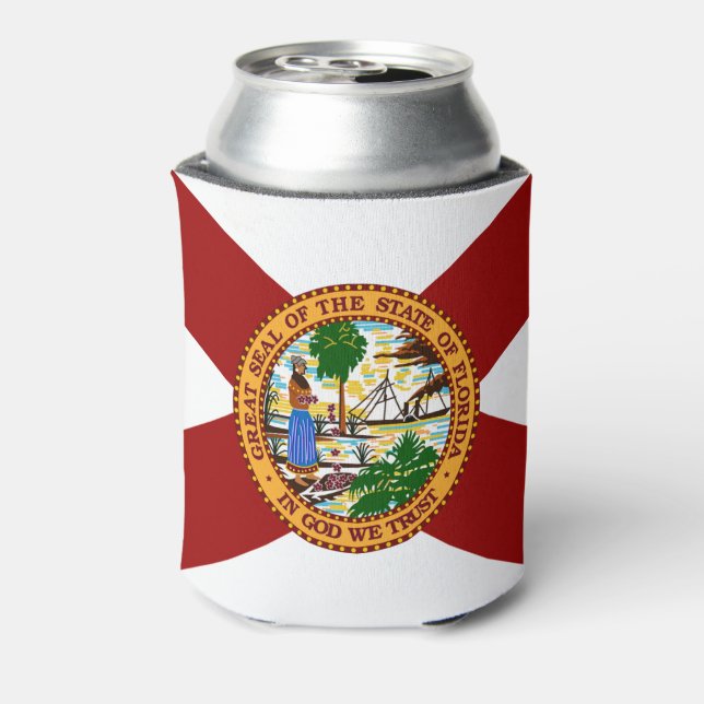 Flag of Florida Can Cooler (Can Back)
