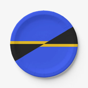 Flag of Folsom, California Paper Plate