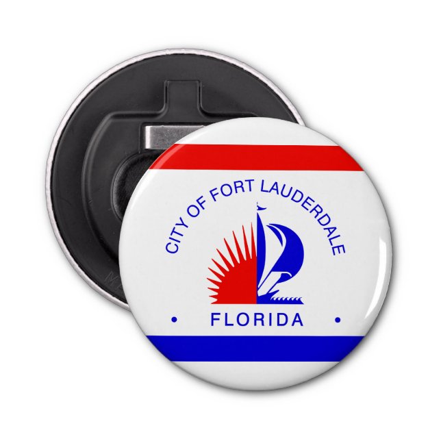 Flag of Fort Lauderdale, Florida Bottle Opener (Front)