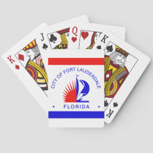 Flag of Fort Lauderdale, Florida Playing Cards