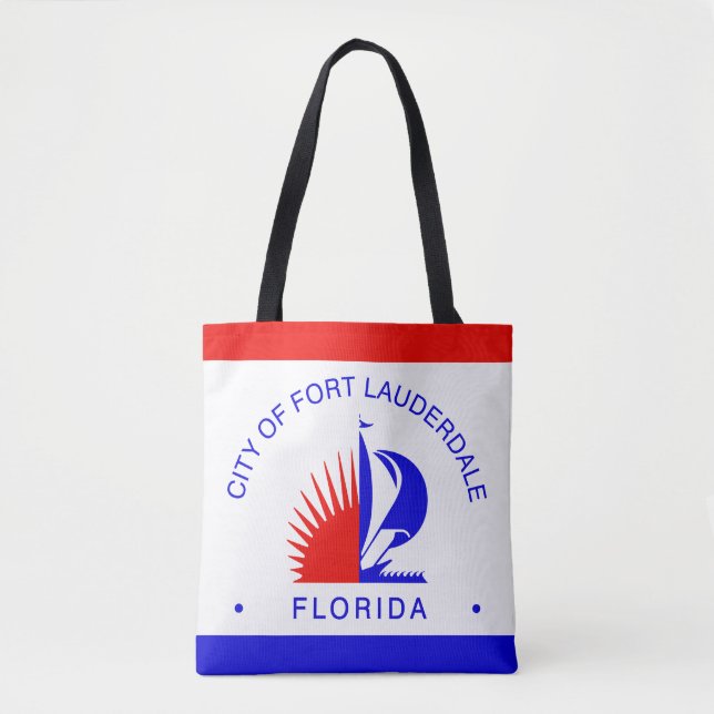 Flag of Fort Lauderdale, Florida Tote Bag (Front)