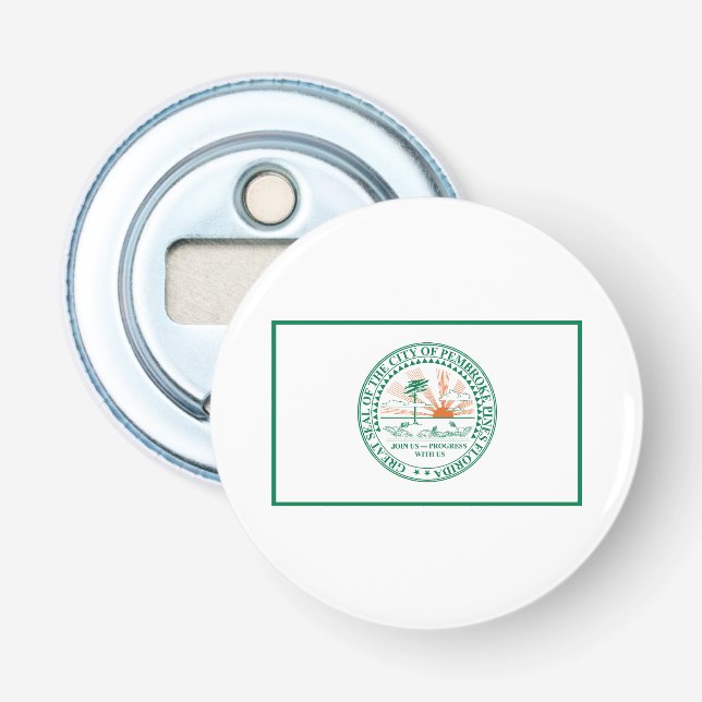 Flag of Fort Pembroke Pines, Florida Bottle Opener (Front)