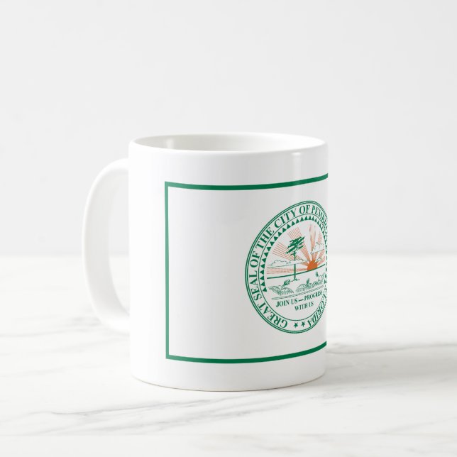 Flag of Fort Pembroke Pines, Florida Coffee Mug (Front Left)