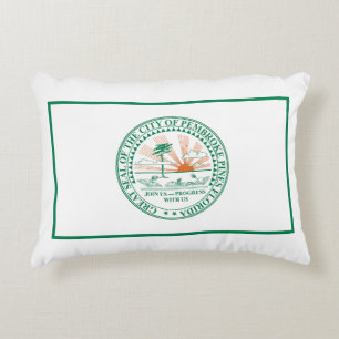 Flag of Fort Pembroke Pines, Florida Decorative Cushion
