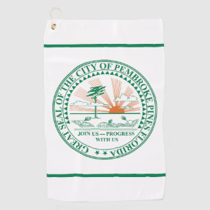 Flag of Fort Pembroke Pines, Florida Golf Towel