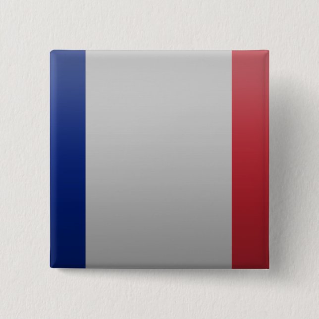 Flag of France 15 Cm Square Badge (Front)