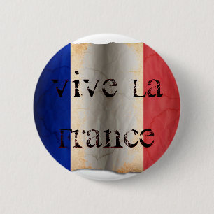 Flag of France 6 Cm Round Badge
