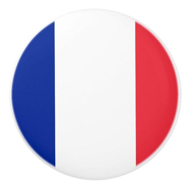 Flag of France Ceramic Knob (Front)